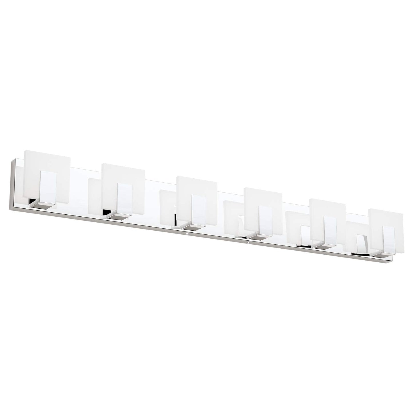 Aipsun 6-Light Dimmable Led Bathroom Vanity Light, Stainless Steel Chrome, Model Ca-1105-6T-D, White Light 6000K