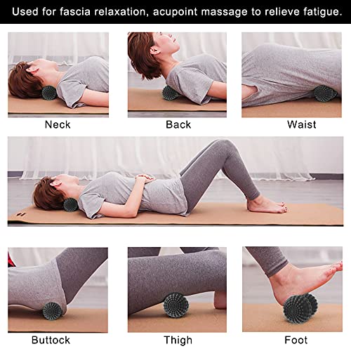 SELEWARE Peanut Massage Ball, Peanut Double Lacrosse Massage Roller Ball for Back Neck Shoulder Spine Legs HIPS, Deep Tiss...
