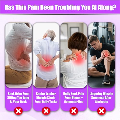 Homlume Massage Gun Deep Tissue with 16 Heads, 9 Modes & 9 Levels – Full Body Muscle Massager for Fascia, Electric Percuss...
