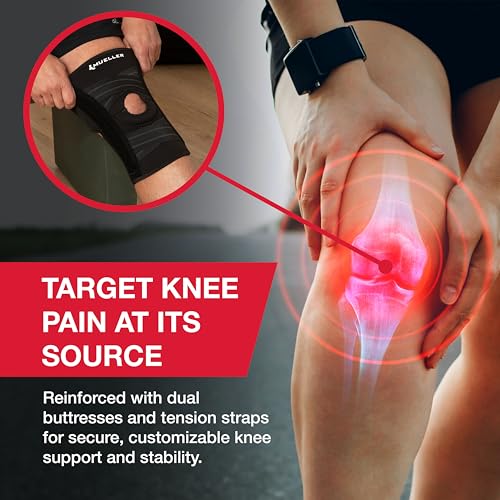 MUELLER Sports Medicine Self Adjusting Knee Brace for Men and Women, Knee Stabilizer for Compression and Pain Relief Suppo...
