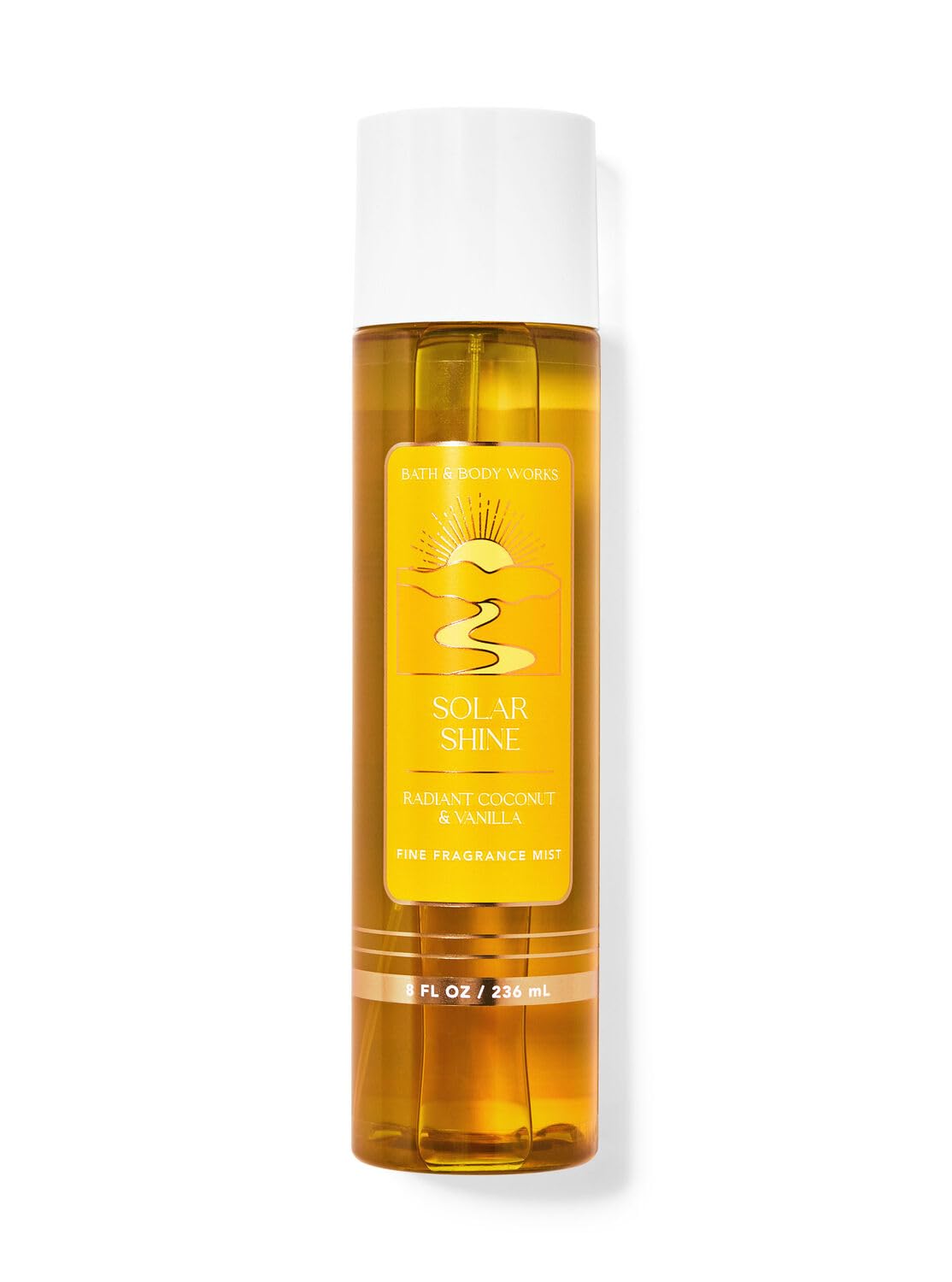 Bath & Body Works Fine Fragrance Body Spray Mist 8 oz (Solar Shine)