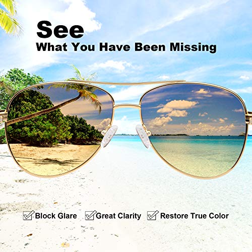 CARFIA Polarized Sunglasses for Women UV Protection Acetate Arms Metal Frame Woman's Shades CA3216