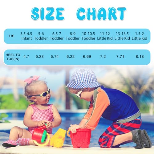 BARERUN Toddler Water Shoes Boys Girls Quick Dry Barefoot Aqua Shoes for Swim Pool Beach Non Slip Breathable Sandals Light...