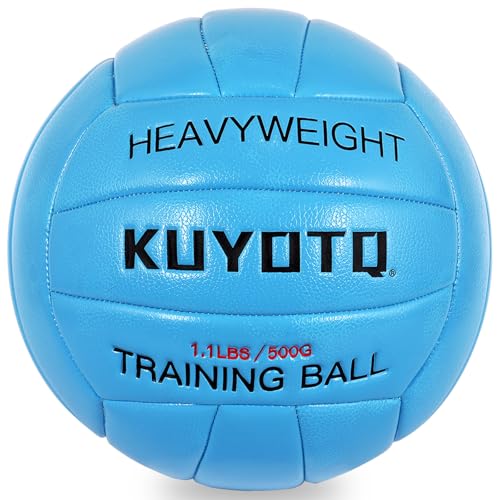 1.1lbs/500g Weighted Heavy Volleyball For Setters Serve Trainer Setter Weighted Volleyball Training Equipment Size 5 Thick...