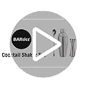 BARsics 24oz Stainless Steel Bar Cocktail Shaker, 1oz/2oz Jigger and 8" Mixing Spoon