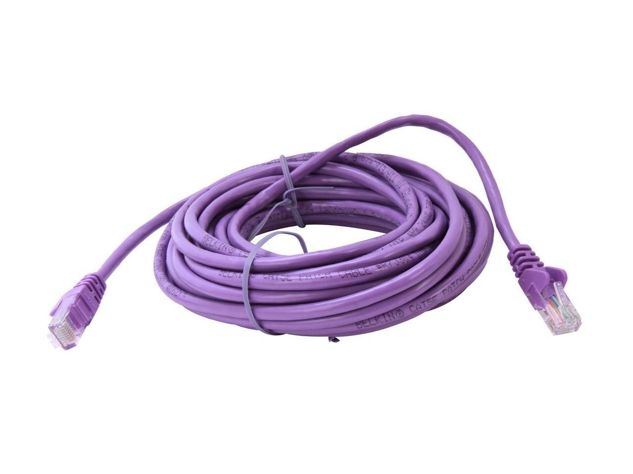 Belkin Components (A3L791-25-Pur-S) 25Ft Cat5E Snagless Patch Cord;Purplecbl