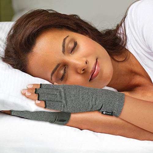 Duerer Arthritis Gloves Women Men, Carpal Tunnel, Rheumatiod, Tendonitis, Fingerless Hand Thumb Compression Gloves