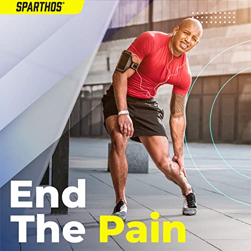 Sparthos Full Leg Compression Sleeves - Brace for Calf, Knee and Thigh, Recovery, Support Pain Relief for Sports Shin Spli...