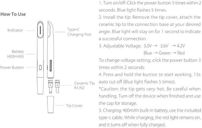 Yocan Blade Heating Multi-Tool Ceramic Hot Knife (Gunmetal)