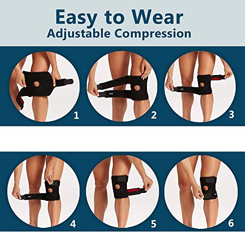 ComfiLife Knee Brace for Knee Pain Relief – Neoprene Knee Brace for Working Out, Running, Injury Recovery – Side Stabilize...