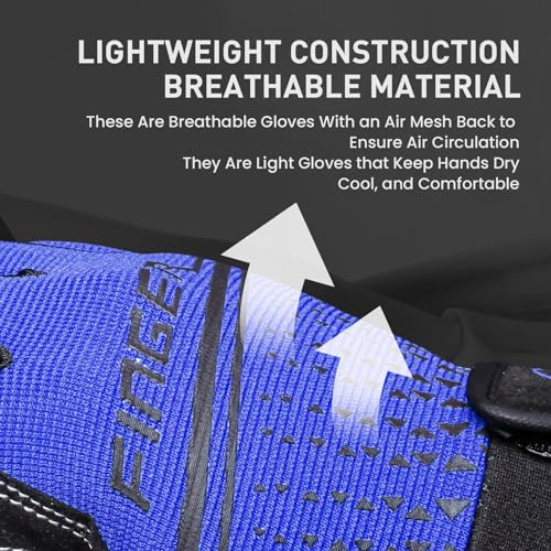 Full Finger Workout Gloves Weight Lifting Touchscreen for Men Women with Padding, Full Hand Gym Exercise Gloves Male Femal...