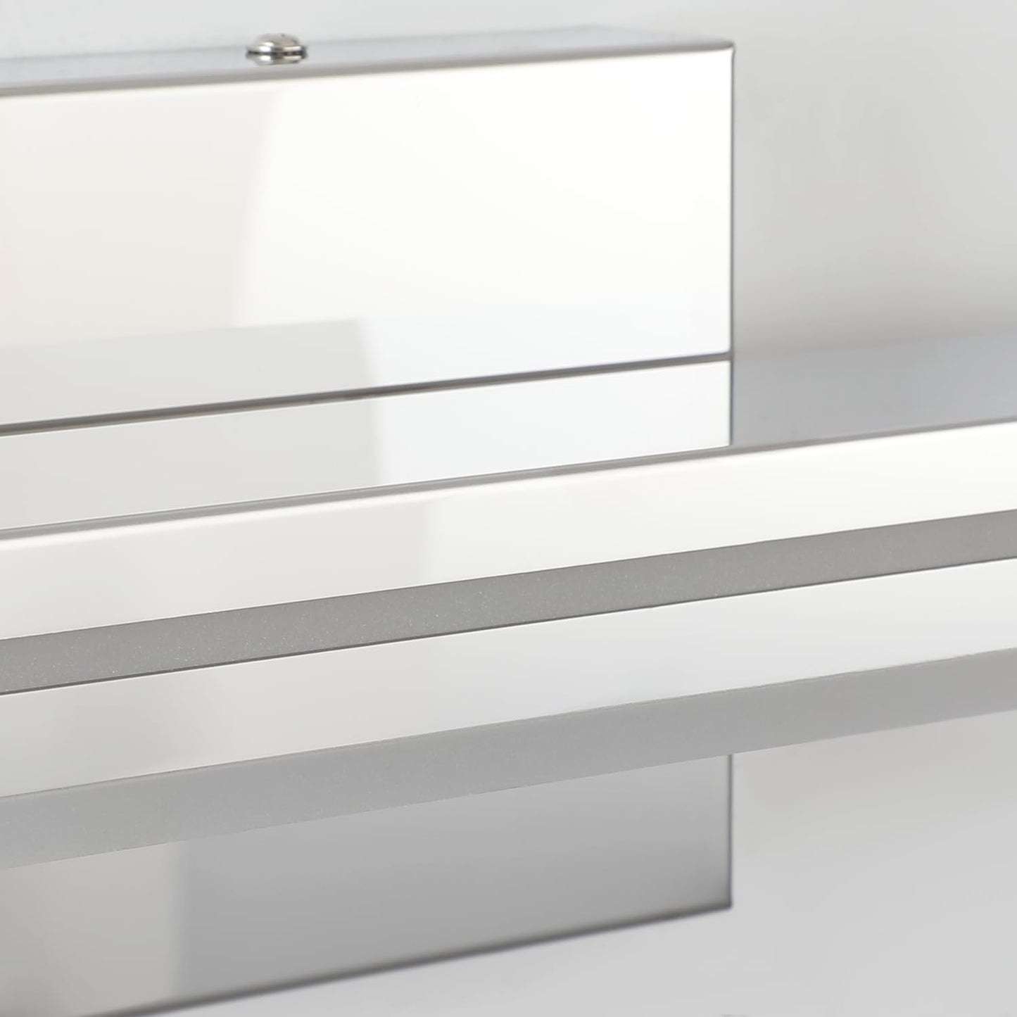 Sinerise 16-Inch Led Modern Bathroom Vanity Light Bar  Chrome Modern Acrylic Bathroom Wall Lighting Fixtures Over Mirror (Cool White 6000K)