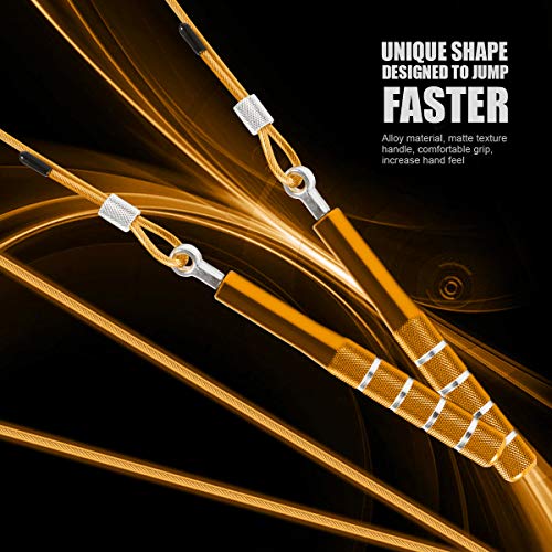 Jump Rope, Wastou Speed Jumping Rope for Training Fitness Exercise, Adjustable Adults Workout Skipping Rope for Men, Wome...