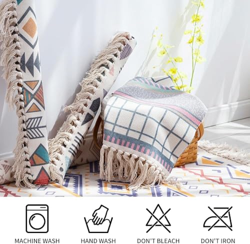 nuveti Cotton Yoga Mat - Absorbent, Grippy Tight Weave, Ashtanga & Hot Yoga Rug, Helps with Slippery Hands & Feet