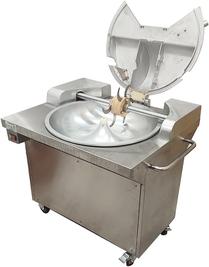 1.5KW 24L Commercial Meat Vegetable Food Processor 110V Vertical Electric Food Cutter Chopper Multifunction Food Blender Cutter for Vegetables Meat Ginger Garlic
