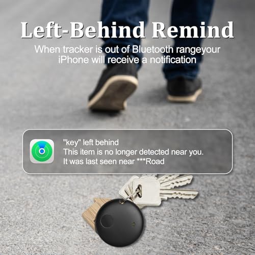 Geevon Smart Tag-2 Pack Bluetooth Tracker Work with Apple Find My (iOS Only).Item Finder for Keys, Wallet,Backpack, Luggag...