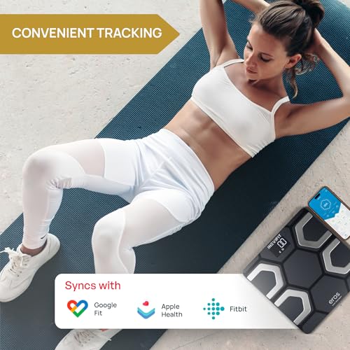 INEVIFIT EROS Bluetooth Body Fat Scale Smart BMI Highly Accurate Digital Bathroom Body Composition Analyzer with Wireless ...
