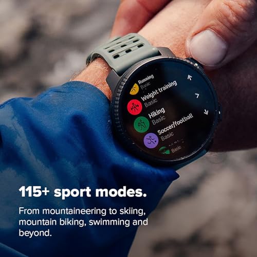SUUNTO Vertical 2 GPS Sport Watch, Bright 1.5” AMOLED Touchscreen, LED Flashlight, 20-Day Battery Life, Offline Maps, Trai...