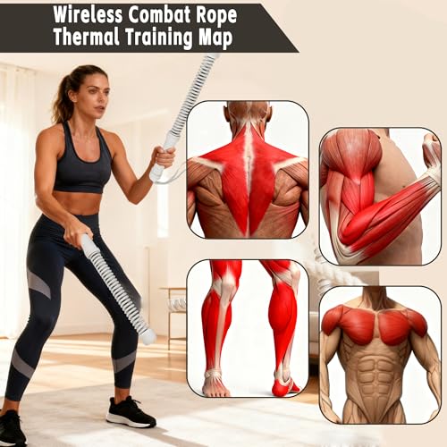 TOPIOUUA Ropeless Battle Rope - HIIT Weight Training, Multi-functional Home and Travel Exercise Equipment, Unisex Exercise...