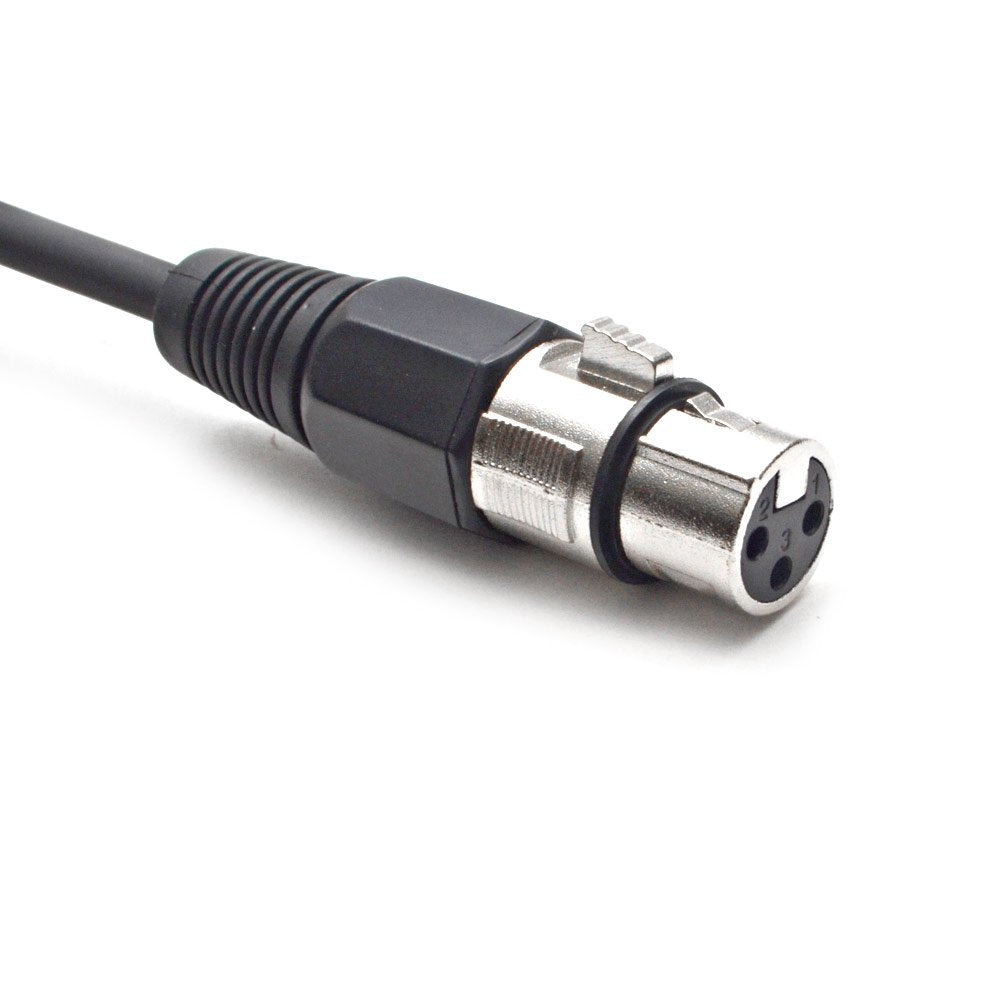 Seismic Audio - Satrxl-F3 - Red 3 Xlr Female To 1/4 Trs Patch Cable