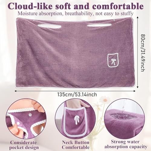 FEELNOW Plus Size Women's Wearable Shower Skirt，Wearable Halter Bath Towels for Women, Glow Wrap Towel with Straps, Water ...