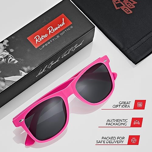 Retro Rewind Polarized Sunglasses for Men and Women - UV Protection Classic Sun Glasses