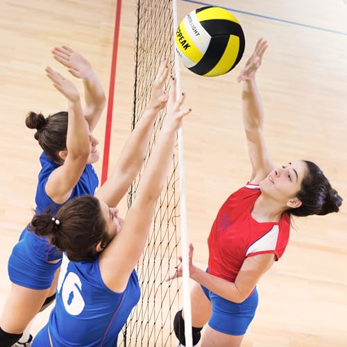 RUN2PEAK Heavy Weight Volleyball Ball Official Size 5 Setter Training Volleyballs PU Practice Volley Balls for Indoor Rebo...