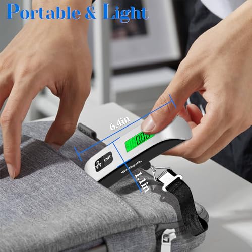 Luggage Scale, 110lb Luggage Weight Scale with 4 Unit Switching Functions&LED Display, Luggage Scale Travel Digital for We...