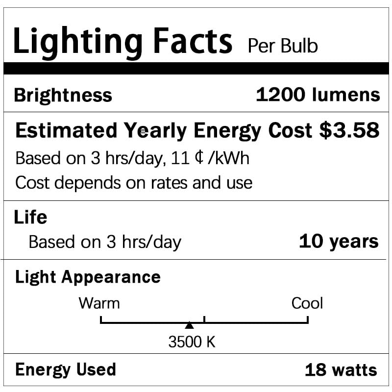 Zfegto Fds18E35/4 Cfl Light Bulbs For Panasonic  4 Pin G24Q-2 Base 18W 3500K Double Tub  Compact Fluorescent Light Bulbs 4Pcs