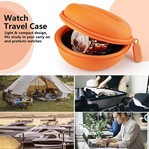 HELMDY Watch Travel Case for Women: Portable Single Watch Box Organizer Travel Watch Case 1 Slot - Fits all Wristwatches &...