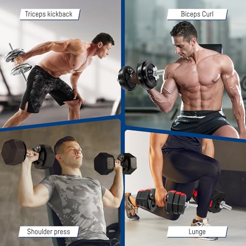 Yes4All Fractional Weight Plates Set, Available In Steel And Rubber, Set of 2/4/6 Plates in 1.25LB, 2.5LB, or 5LB Sizes, M...