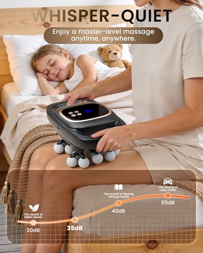EIWAJKXE 16 Head Massage Gun Deep Tissue, Back Massager with 3 Modes & 30 ntensity Levels, Professional Percussion Muscle ...