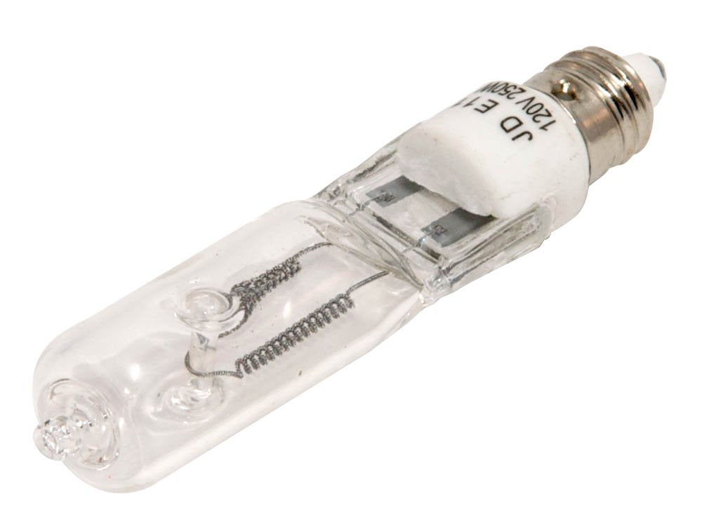 Bulbrite Halogen T4 Q250Cl/Mc 120-Volt Halogen Jd Type Mini-Candelabra E11 Bulb 250-Watt Clear