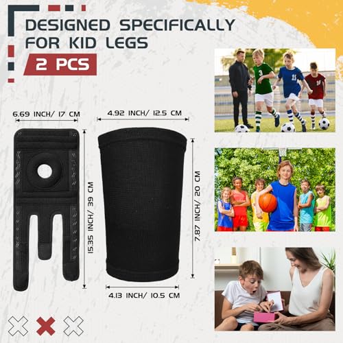 Relaxgiant 2 Pcs Kids Knee Brace, Youth Knee Compression Sleeve for Children Support for Boys Girls Basketball Volleyball ...