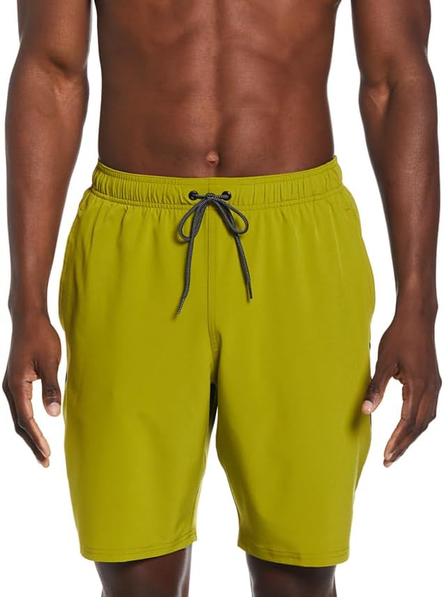 Nike Mens 9" Contend Volley Shorts (US, Alpha, Medium, Regular, Regular, Moss/Black)