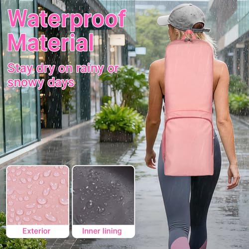 Tangoner Yoga Mat Bag Carrier Zipper Closure Multi Functional Essential Pockets Exercise Yoga Mat Holder Backpack