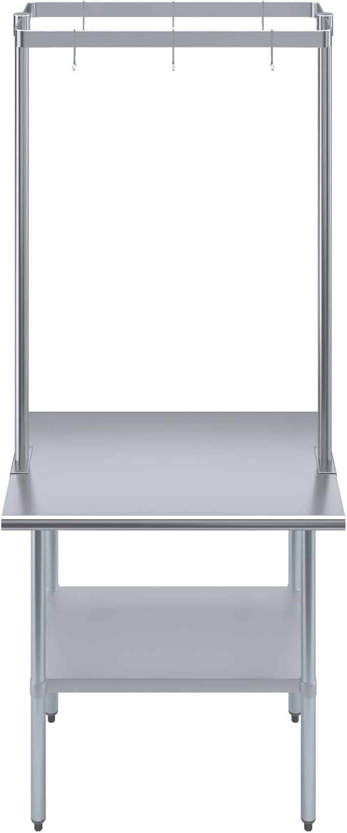AmGood 36 in. Stainless Steel Table-Mounted Pot Rack With 6 Hooks