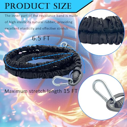Hxszk Zone Defense Resistance Bands Training Kit - Basketball Defense Bands for Agility, Team Training and Athletic Traini...