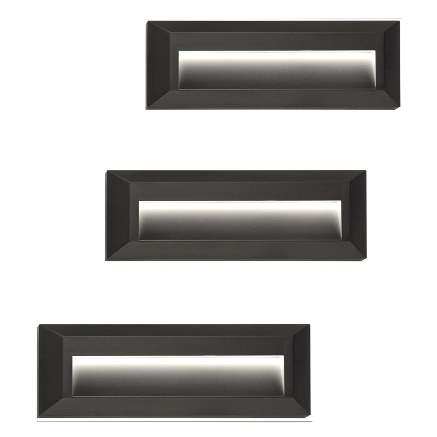 Zonk Led Step Lights 110-240V Outdoorindoor Stair Lights  Waterproof Ip65 2W 4000K Lighting For Stairs  Hallway  Pathway  Porch (Non-Dimmable  Easy Install)  3Pack