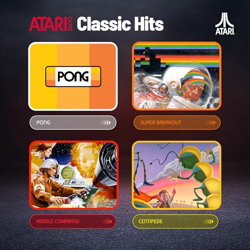 My Play Watch Atari 2600, Retro Gaming Smart Watch with Selective Tech, All Day Fitness Tracker, Built-in Centipede™, Pon...