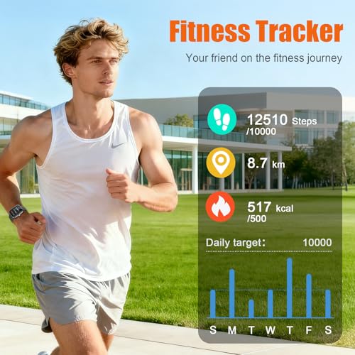Smart Watch for Men Women (Answer/Make Call), 2025 1.83" HD Touchscreen Fitness Tracker, 110+ Sport Modes, Fitness Watch w...