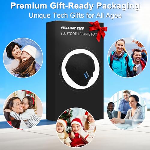 Bluetooth Beanie Hat Headphones Unique Tech Gifts Stocking Stuffer