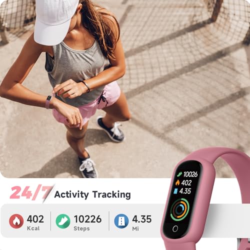 TOOBUR Fitness Tracker Watch with Heart Rate/Sleep Tracker/IP68 Waterproof, Activity Tracker with Pedometer Step Counter, ...