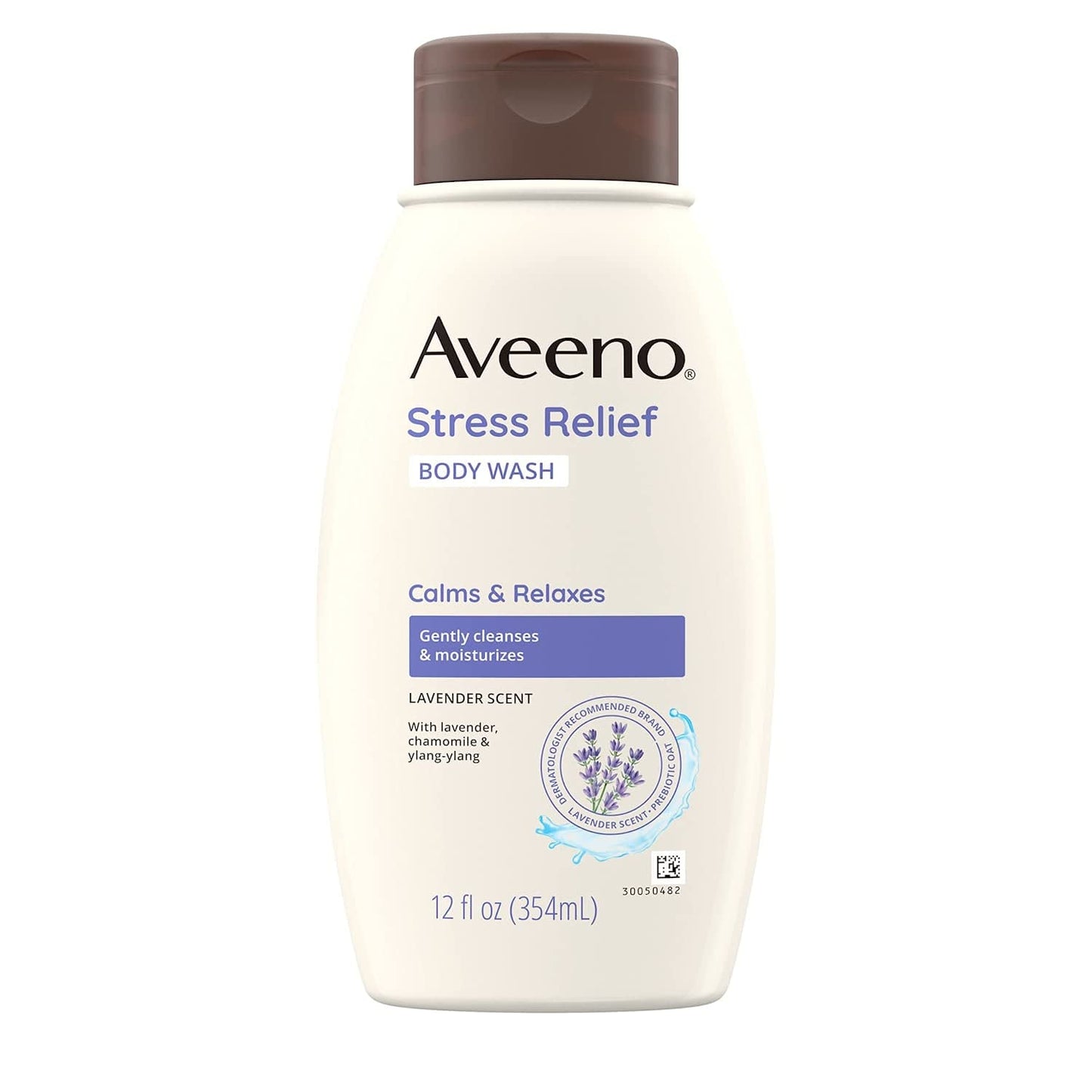 Johnson & Johnson 003955 Aveeno Stress Relief Body Wash, 12 fl. oz. (Pack of 12)