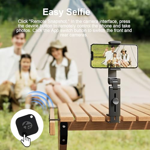 KZO Bluetooth Tracker (2025 Upgrade Version) Work with iOS and Android Devices, Phone Finder, Find Nearby, Loud Sound, Rep...