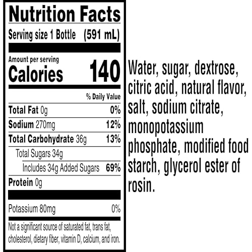 Gatorade Thrist Quencher, Glacier Cherry, 20 Fl Oz (Pack of 8)