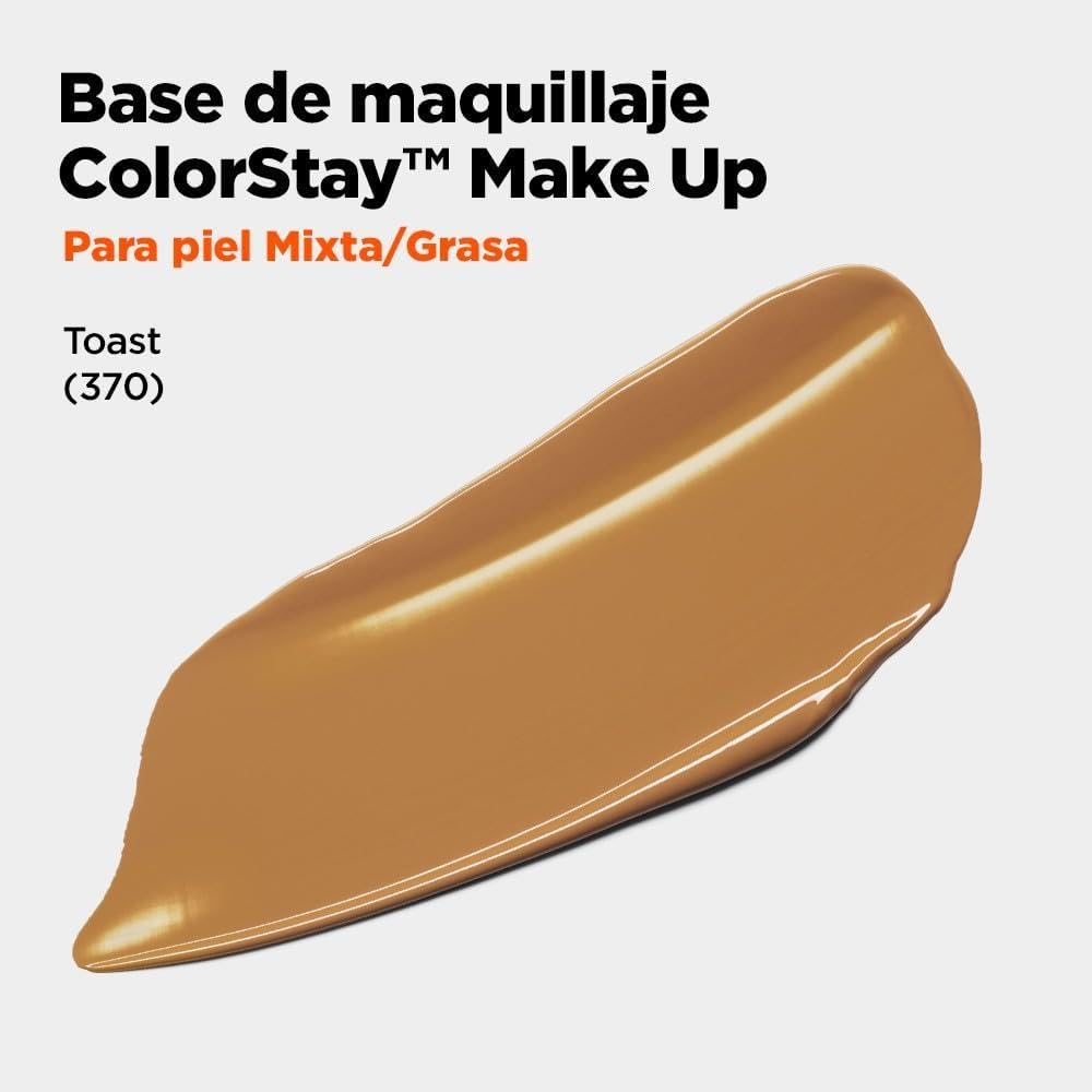 Revlon Colorstay SPF 15 Makeup Foundation for Combination/Oily Skin, Toast, 1 Fl Oz