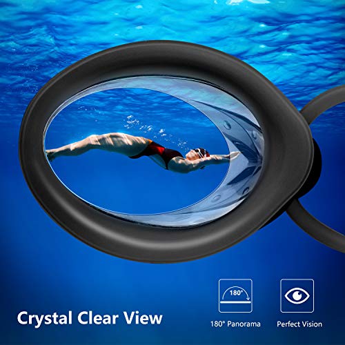 vetoky Swim Goggles, Anti Fog Swimming Goggles UV Protection Mirrored & Clear