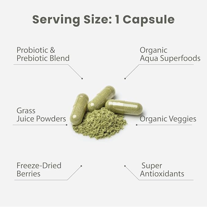 Paradise Herbs Earth's Blend Women's Once Daily Multivitamin with Iron, 48 Organic Superfoods, Probiotics, Antioxidants, Vitamins A, B12, C, D, K2, 120 Capsules