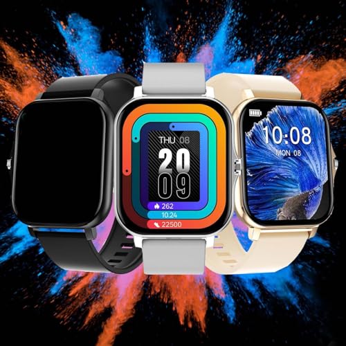 Smart Watch with Text & Call, Smartwatch for iOS Android Compatible, 1.7" HD Touchscreen Fitness Track, IP68 Waterproof, S...